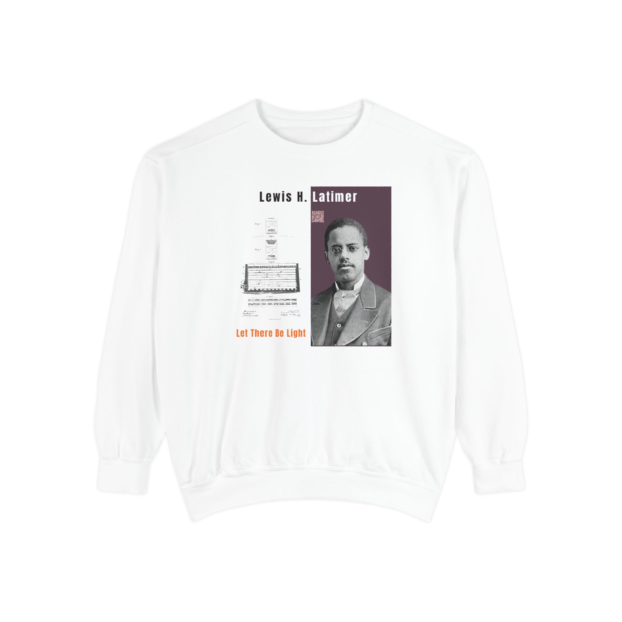 Defend Black Memories: Lewis Latimer Unisex Garment-Dyed Sweatshirt