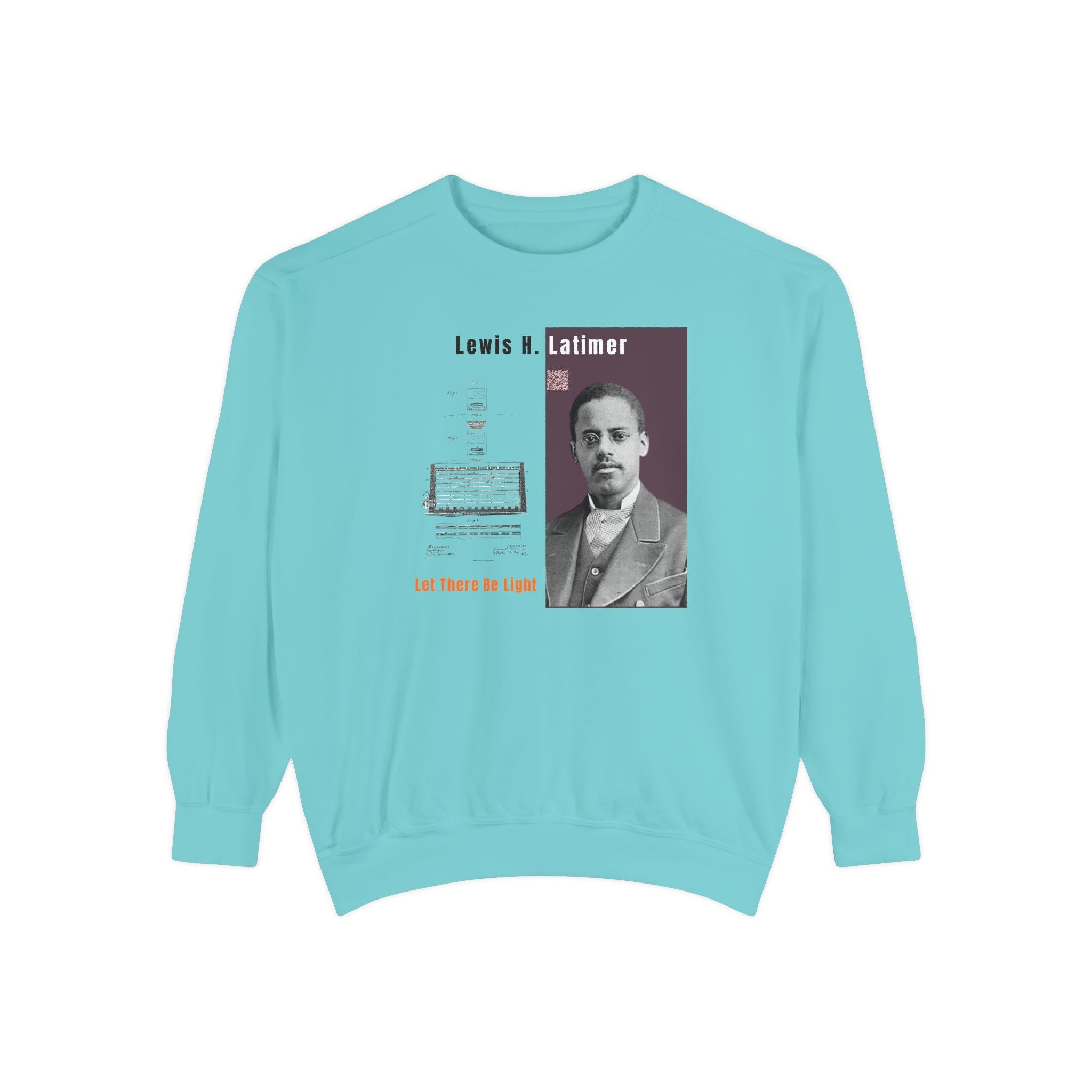 Defend Black Memories: Lewis Latimer Unisex Garment-Dyed Sweatshirt