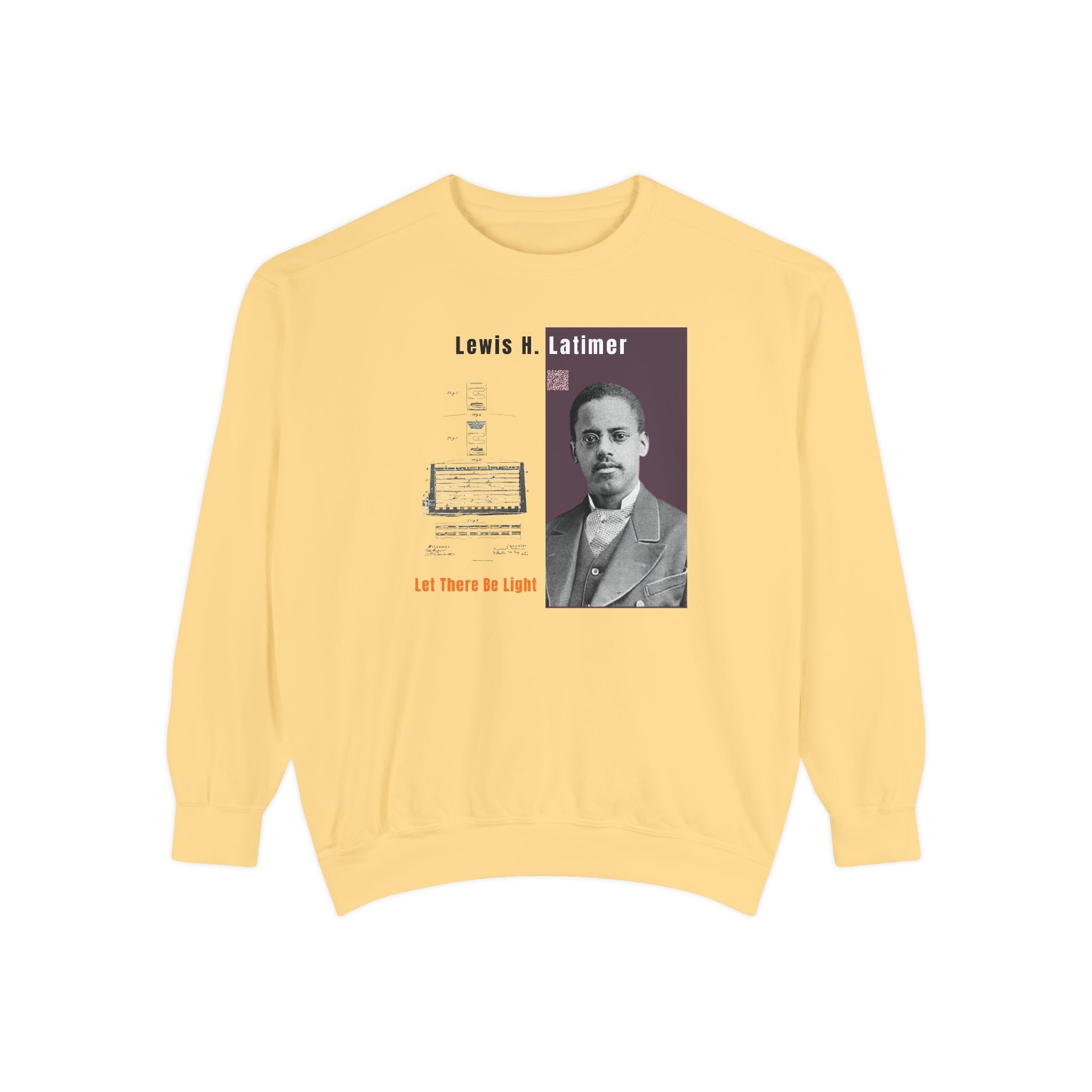 Defend Black Memories: Lewis Latimer Unisex Garment-Dyed Sweatshirt