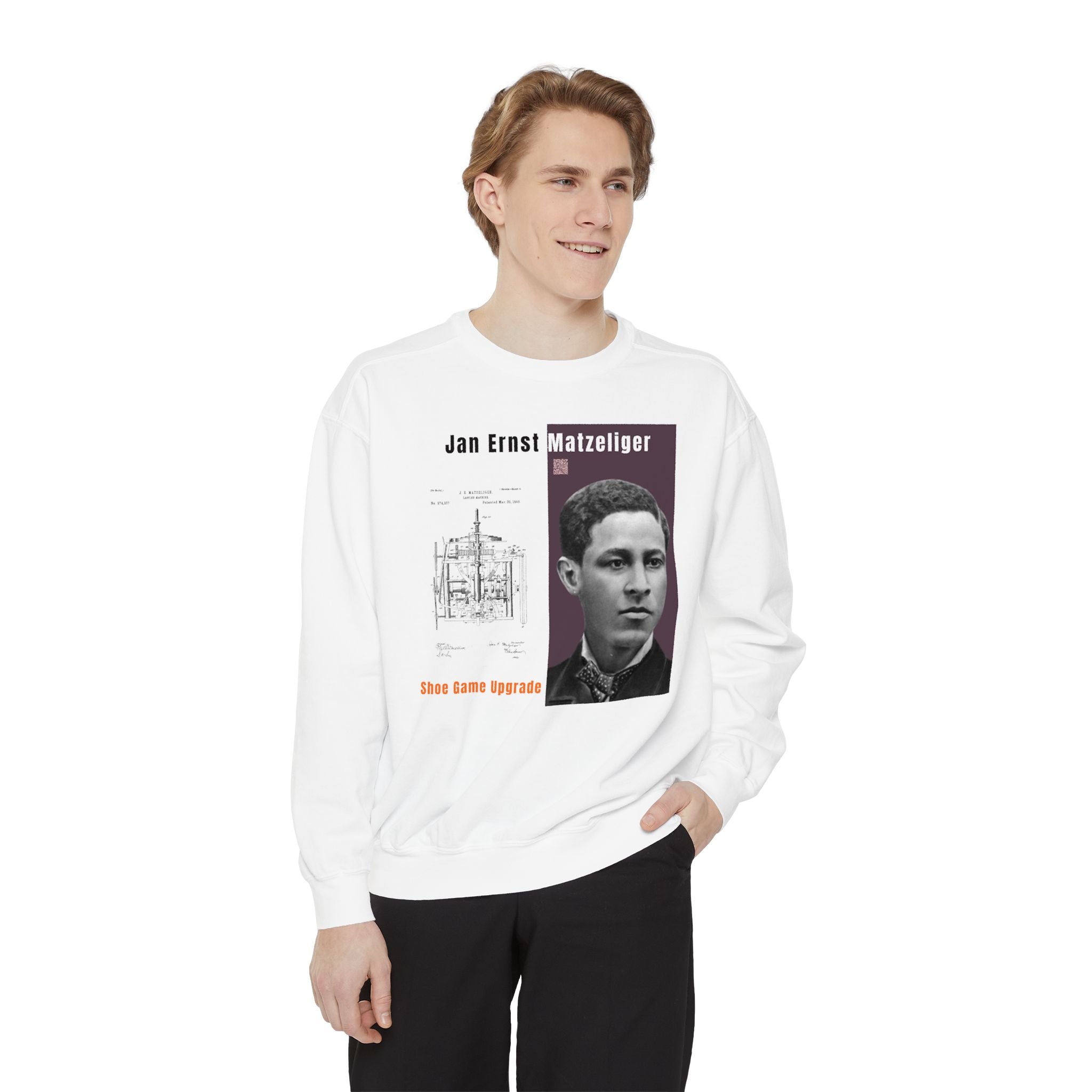 Defend Black Memories: Jan Matzeliger Heritage Crewneck Sweatshirt