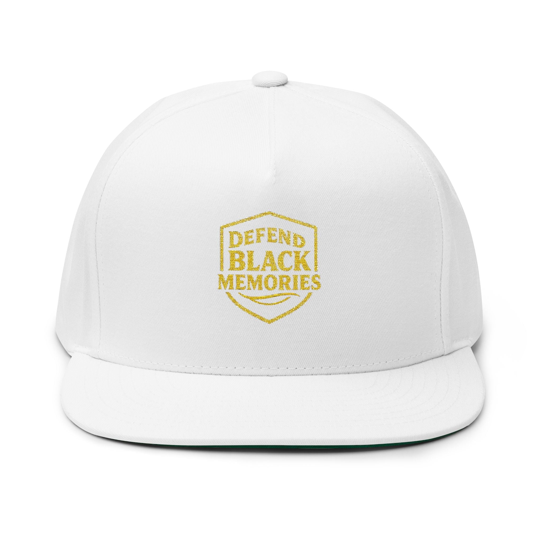 Defend Black Memories Flat Bill Cap (Embroidery)