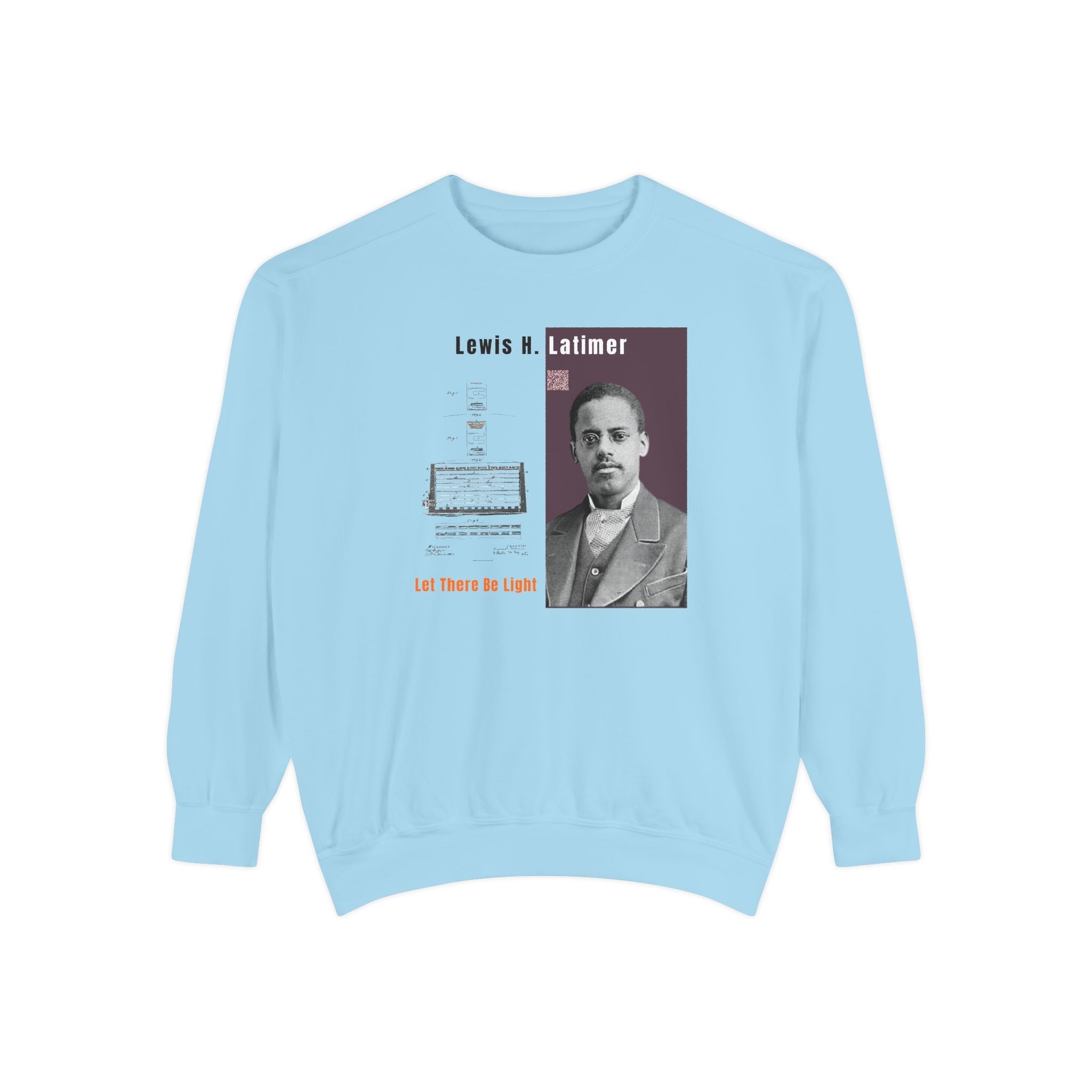 Defend Black Memories: Lewis Latimer Unisex Garment-Dyed Sweatshirt