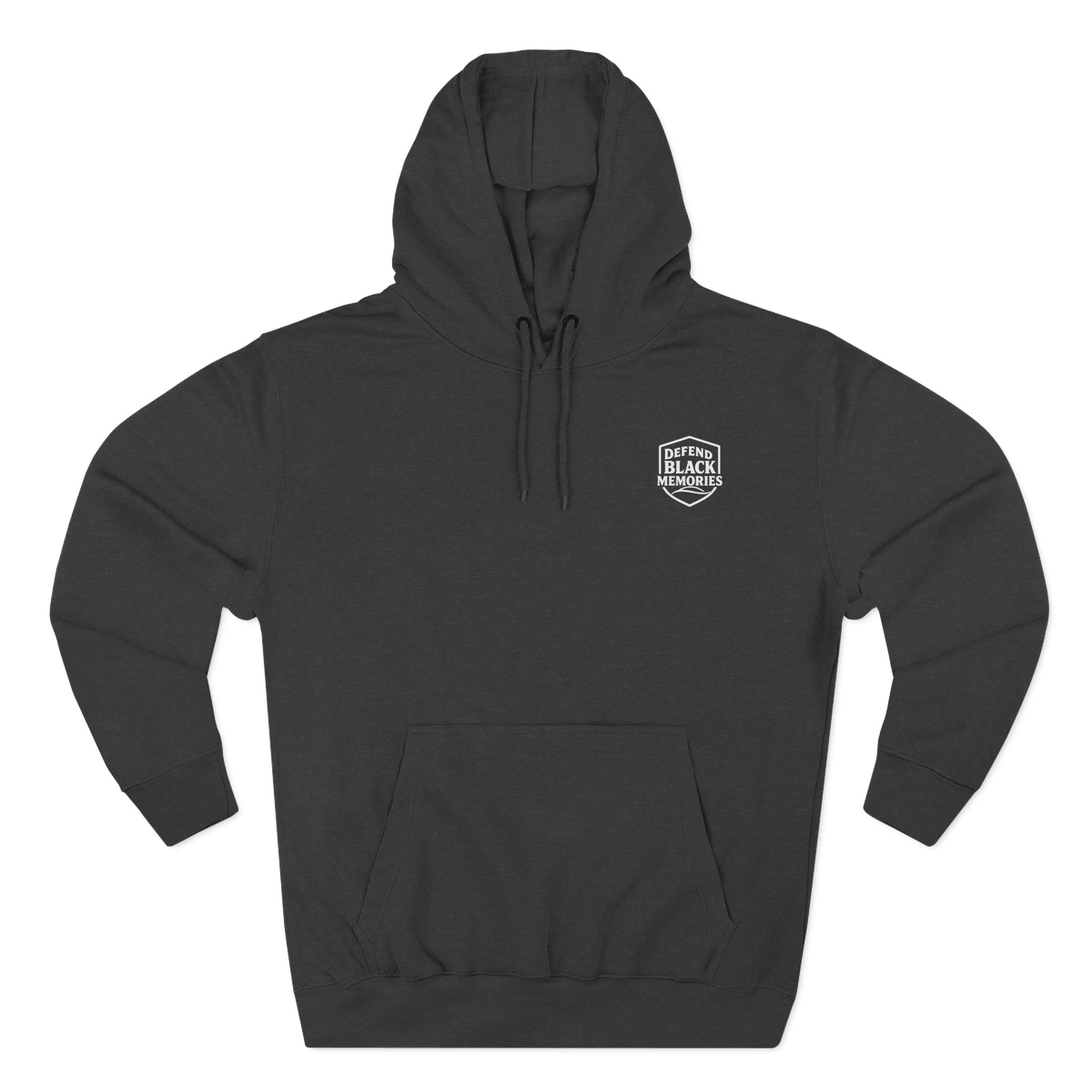 Defend Black Memories: Lewis H. Latimer Three-panel Historical Black Portrait Hoodie