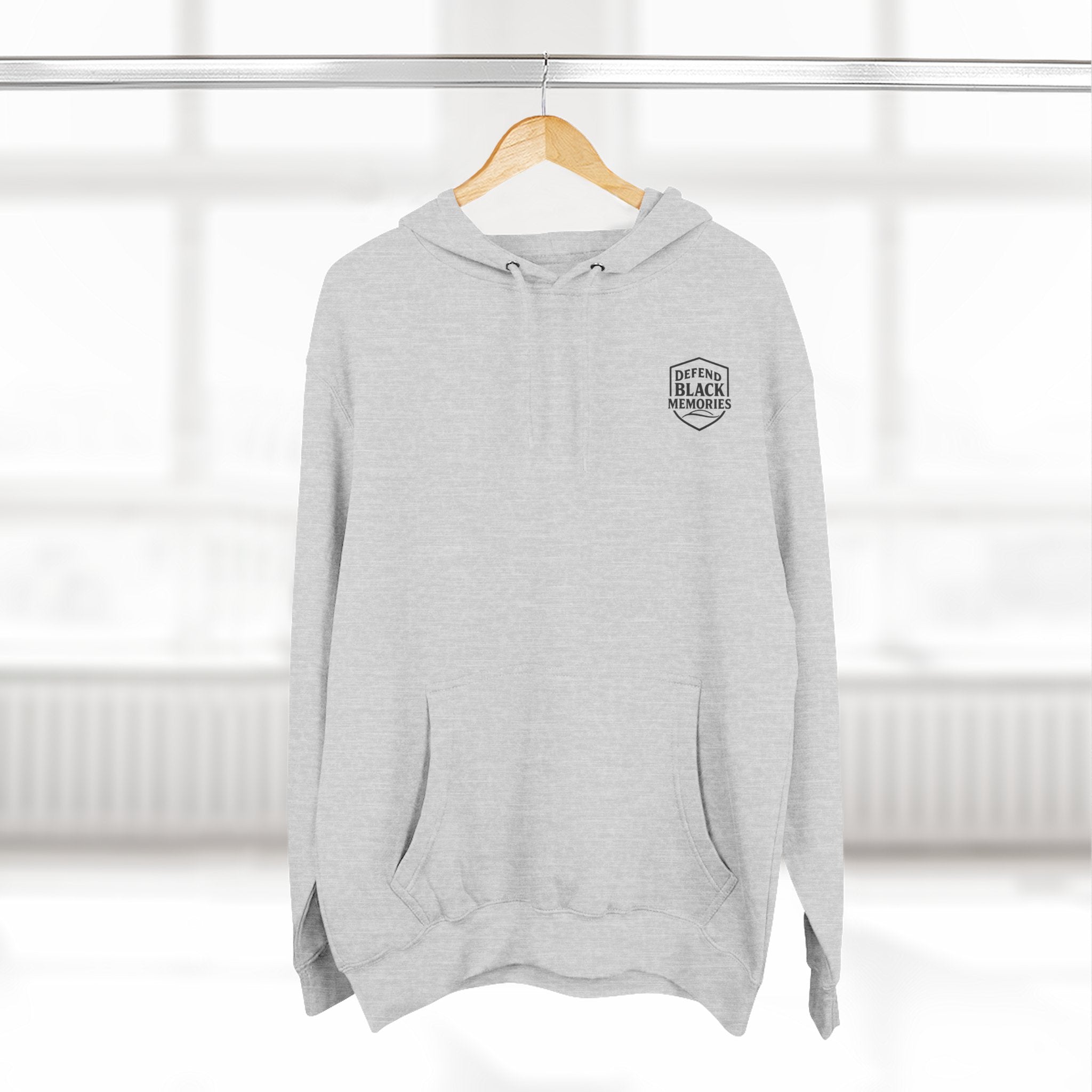 Defend Black Memories: Lewis H. Latimer Three-panel Historical Black Portrait Hoodie