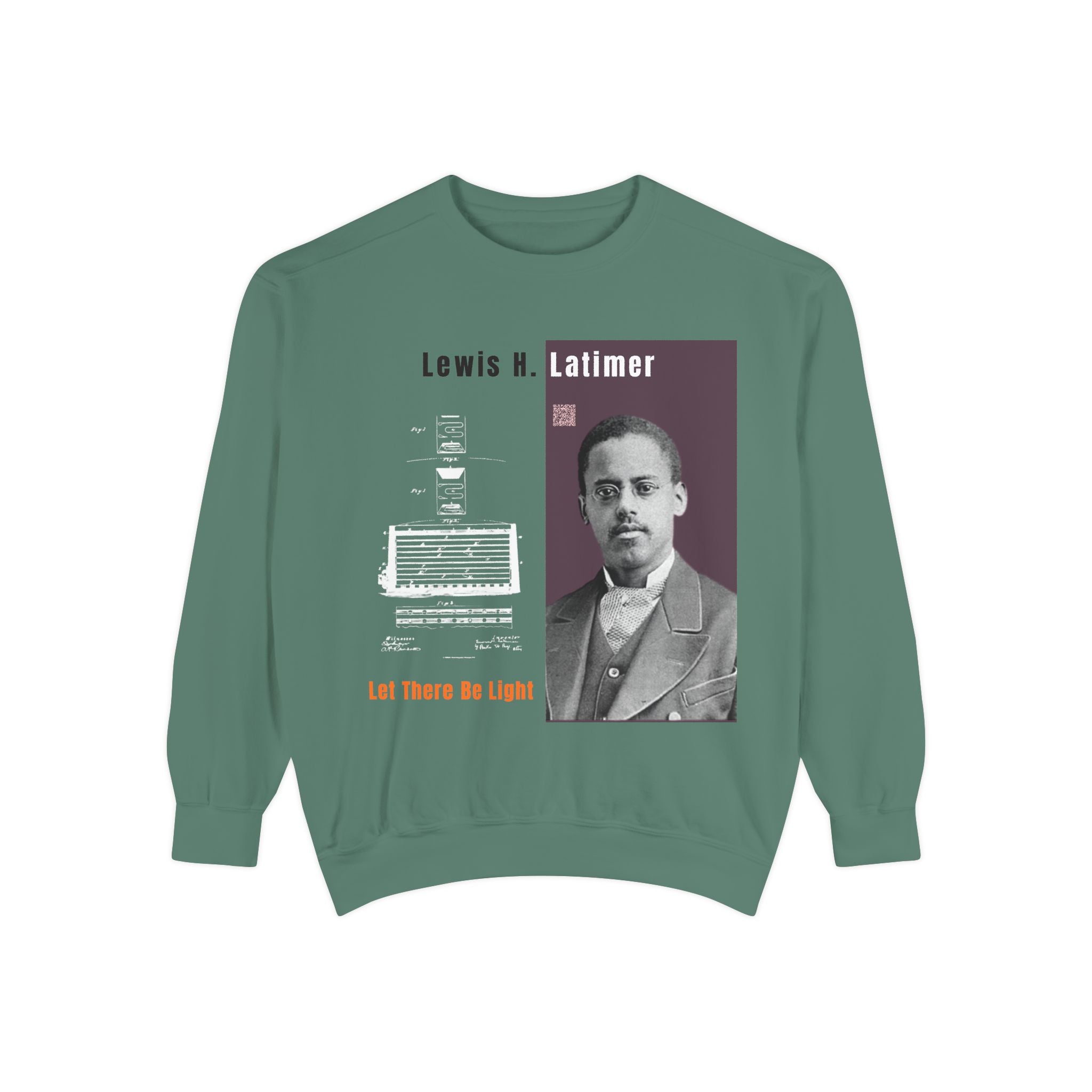 Defend Black Memories: Lewis Latimer Unisex Garment-Dyed Sweatshirt