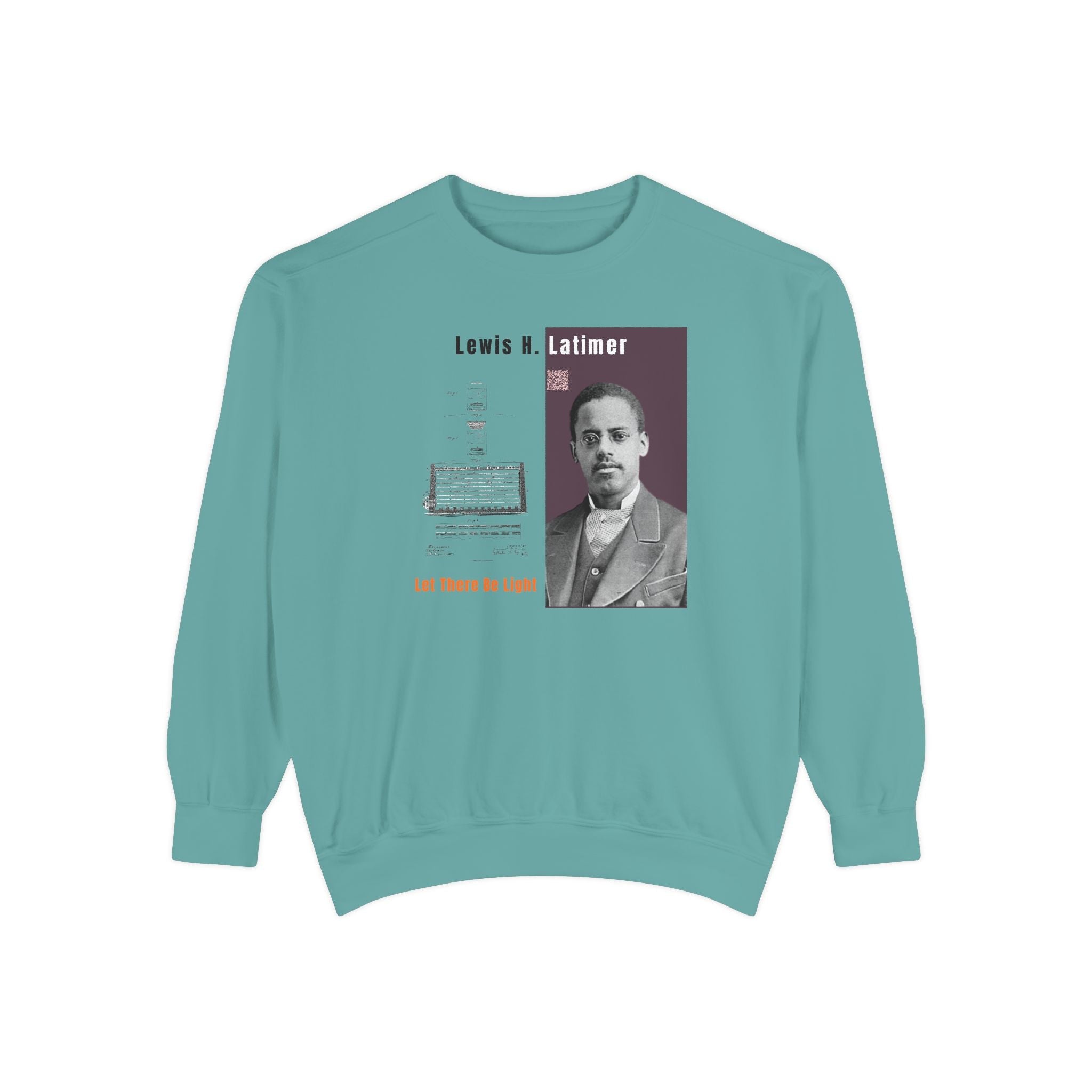 Defend Black Memories: Lewis Latimer Unisex Garment-Dyed Sweatshirt