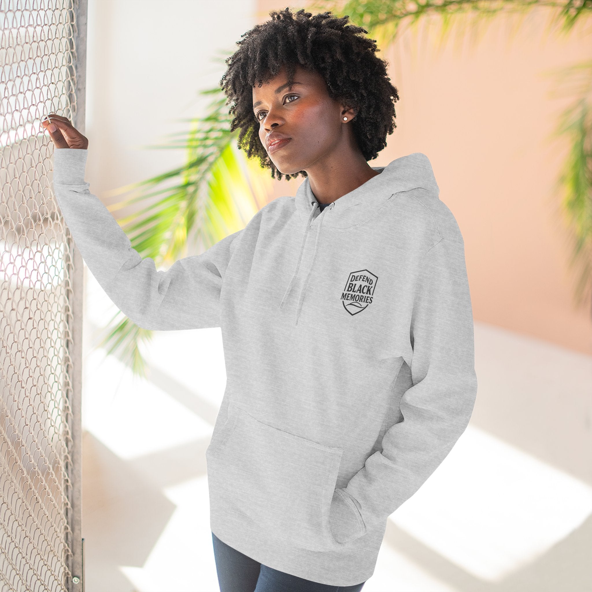 Defend Black Memories: Lewis H. Latimer Three-panel Historical Black Portrait Hoodie