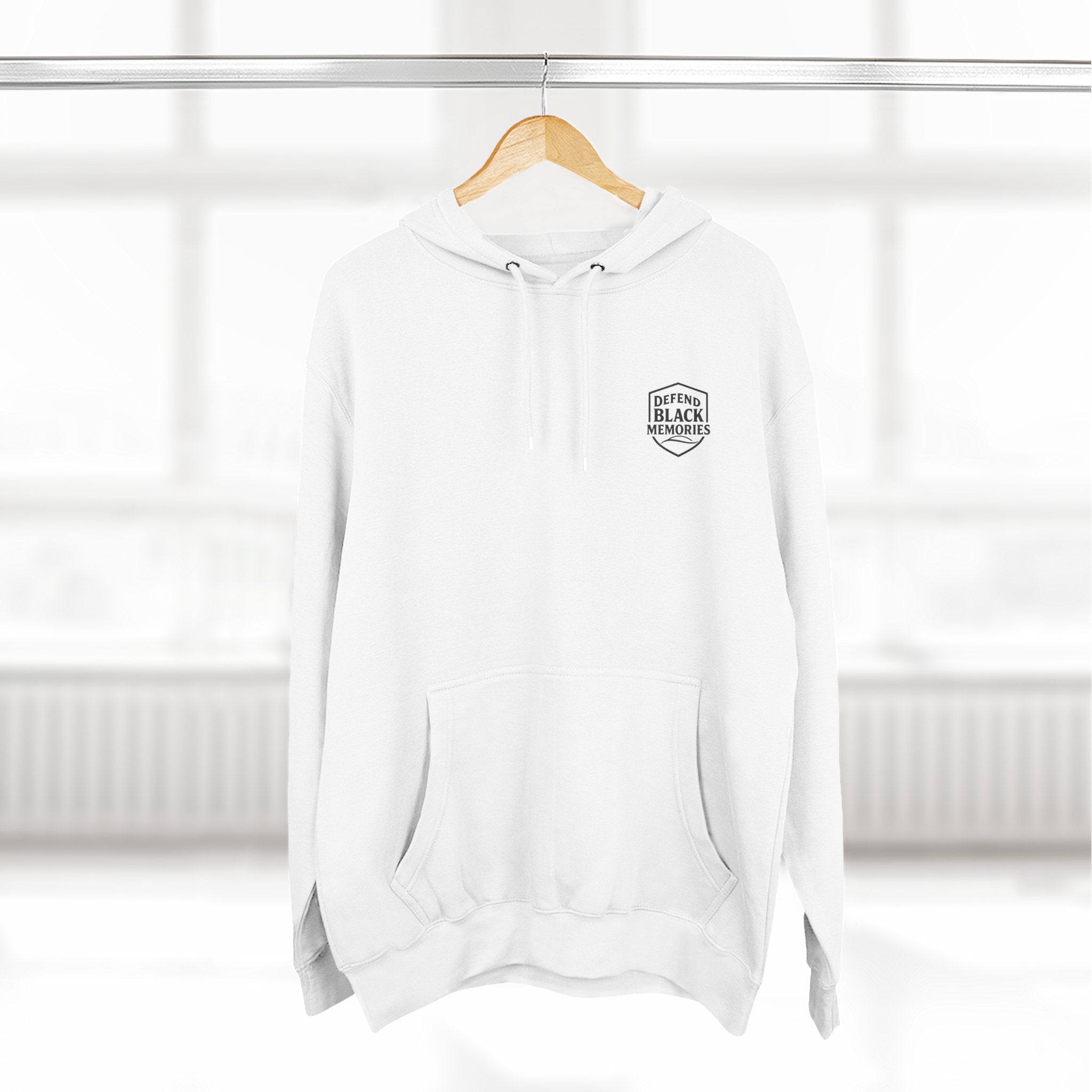 Defend Black Memories: Jan E. Matzeliger Three-Panel Historic Black Portrait Hoodie