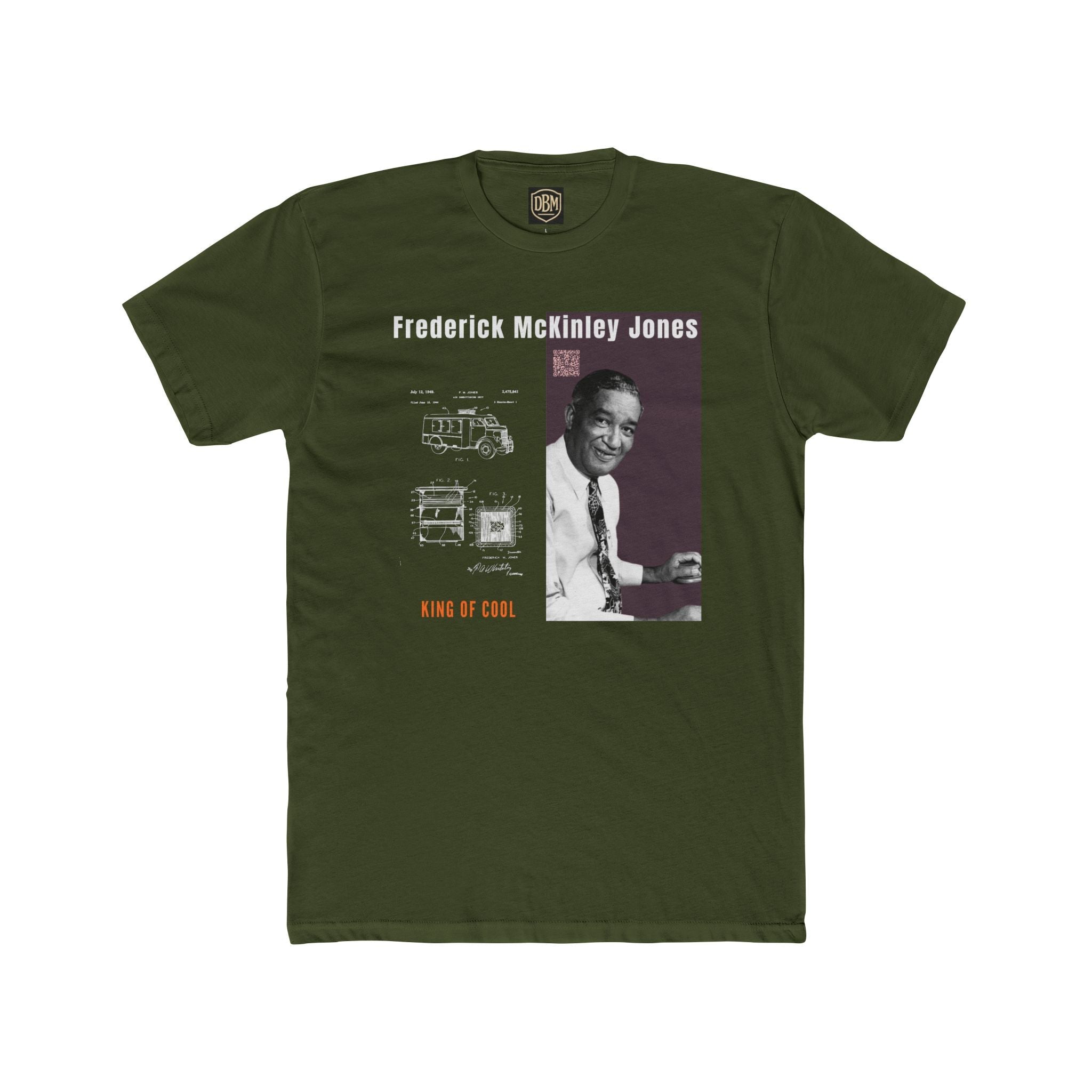 Frederick McKinley Jones, Unisex, Historical Portrait T-Shirt