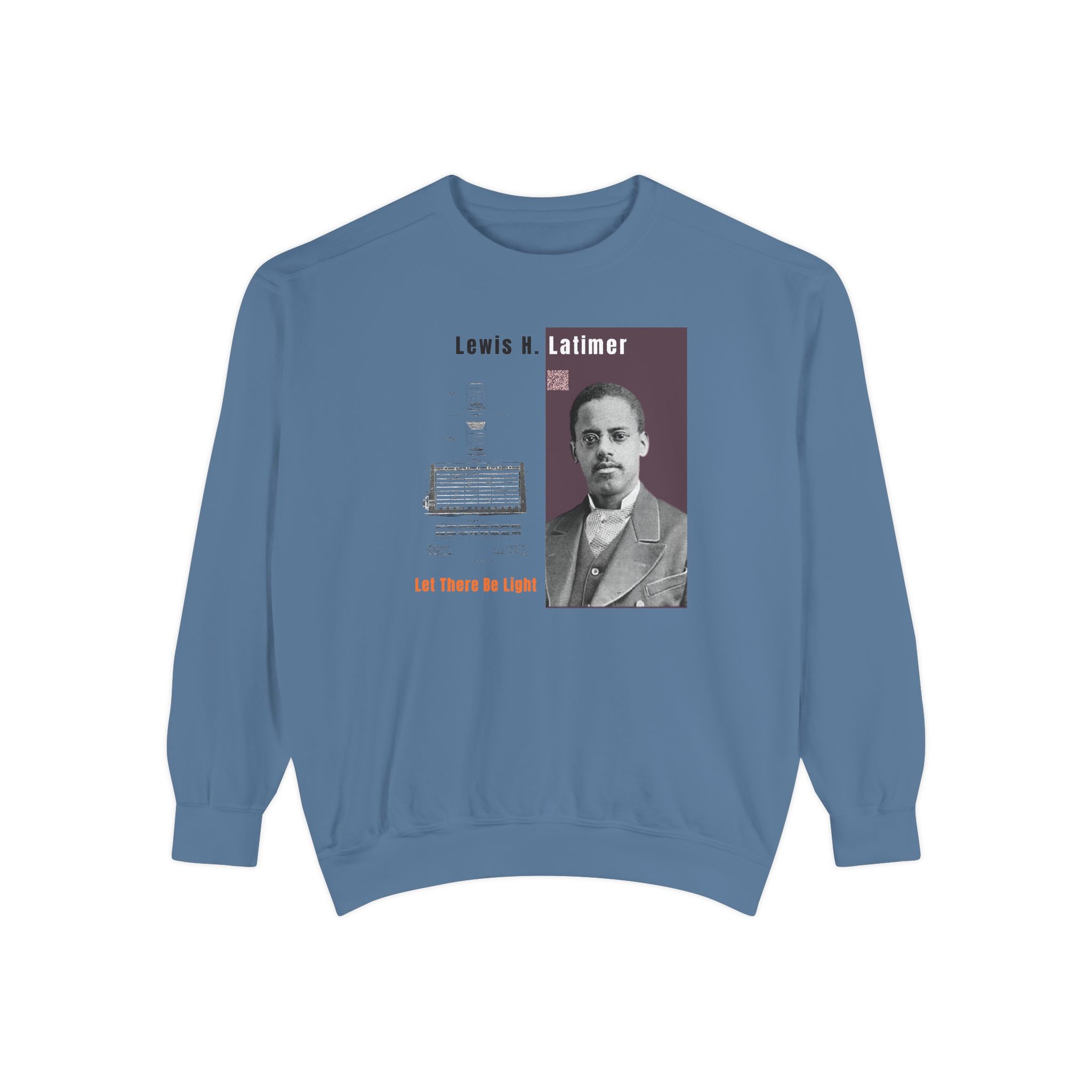 Defend Black Memories: Lewis Latimer Unisex Garment-Dyed Sweatshirt