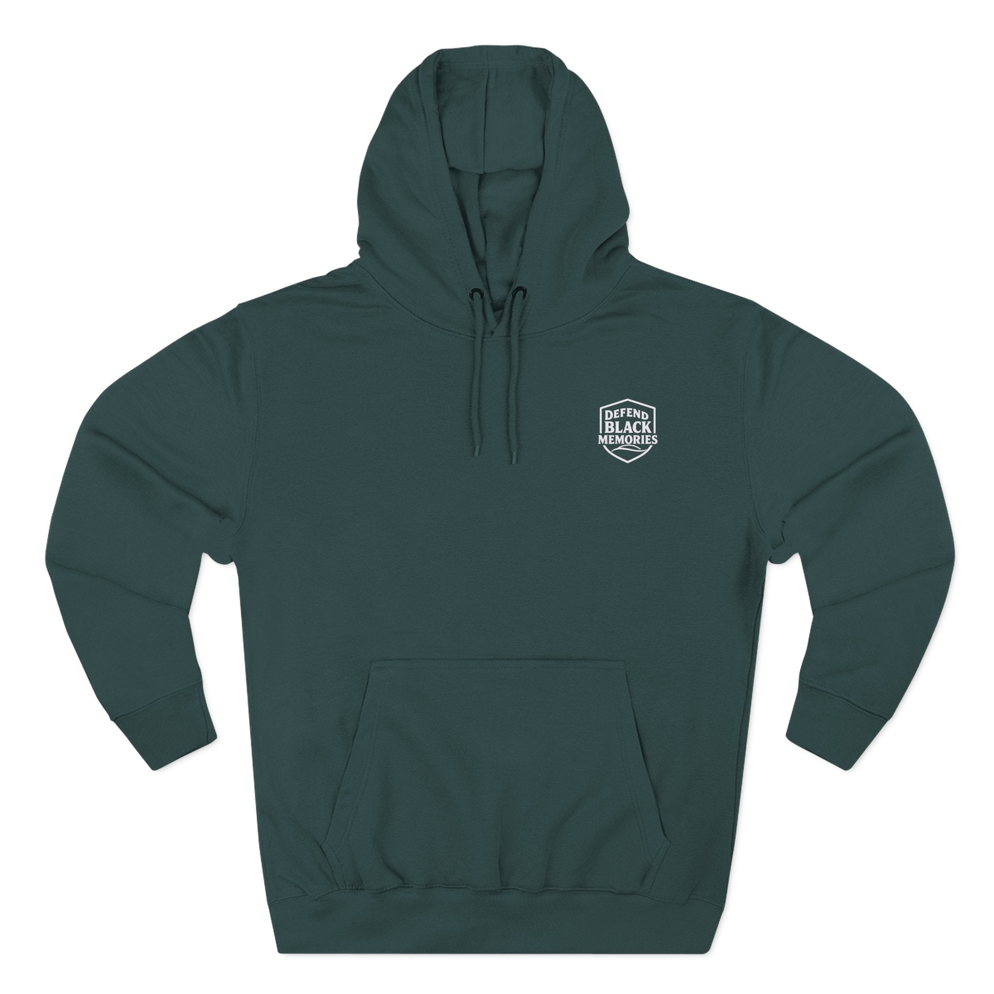 Defend Black Memories: Lewis H. Latimer Three-panel Historical Black Portrait Hoodie